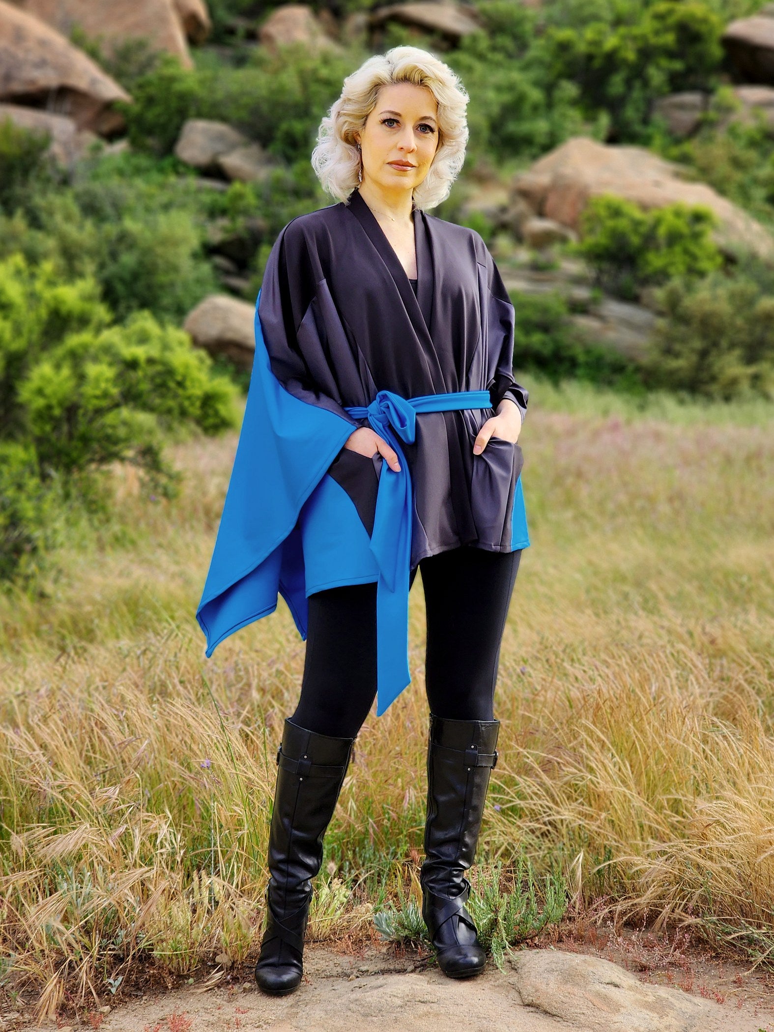 Night Hunter Poncho Robe