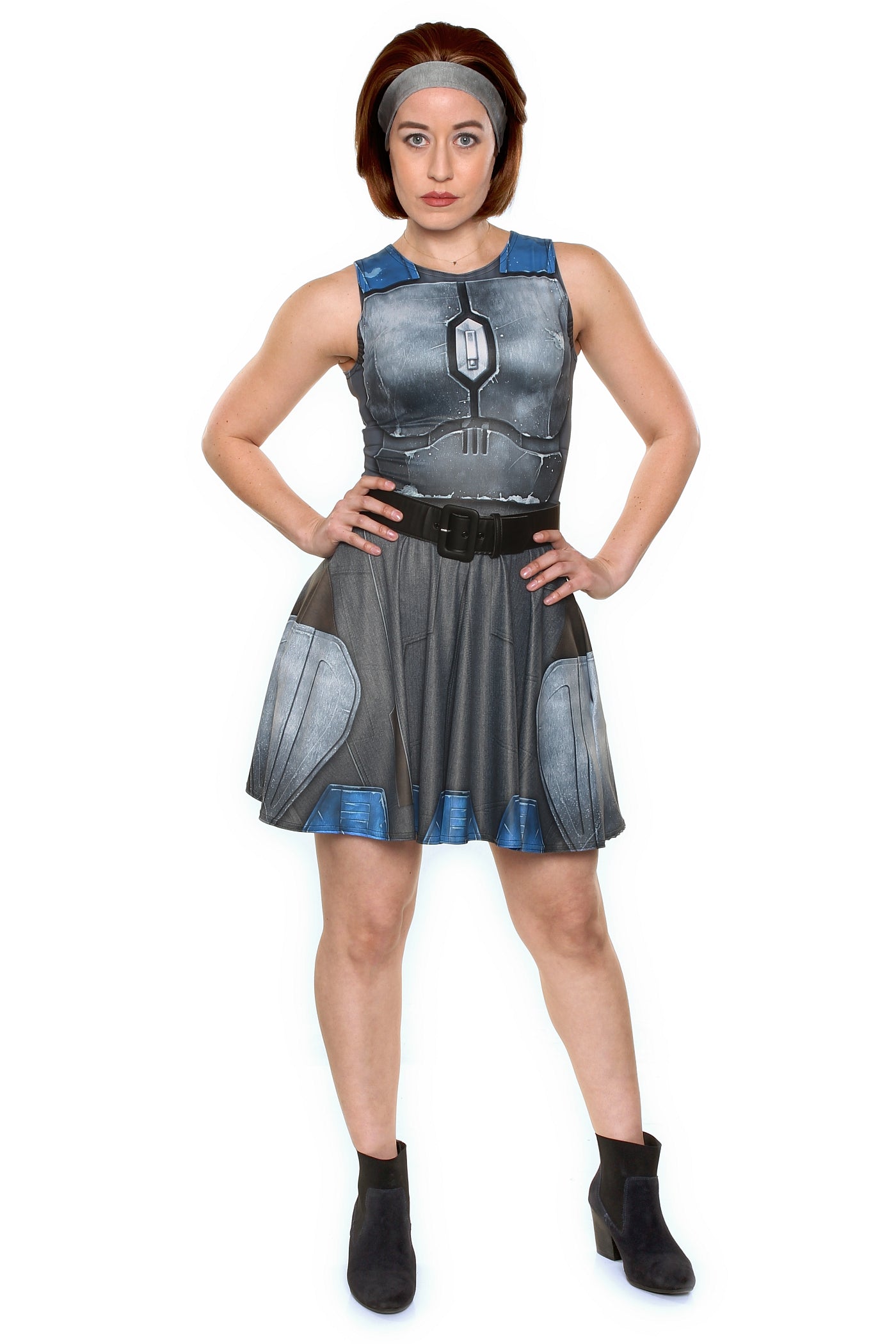 Nighthawk Grey A-Line Dress