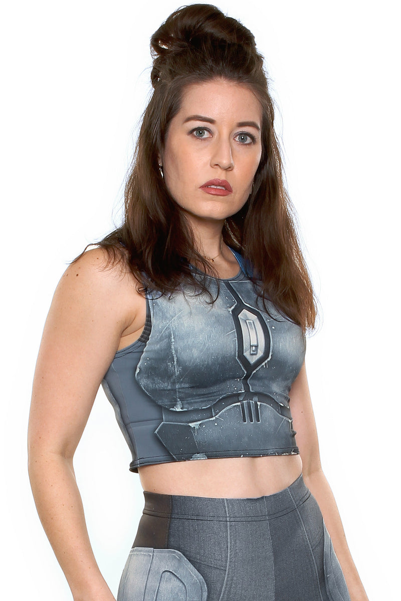 Nighthawk Grey Crop Top