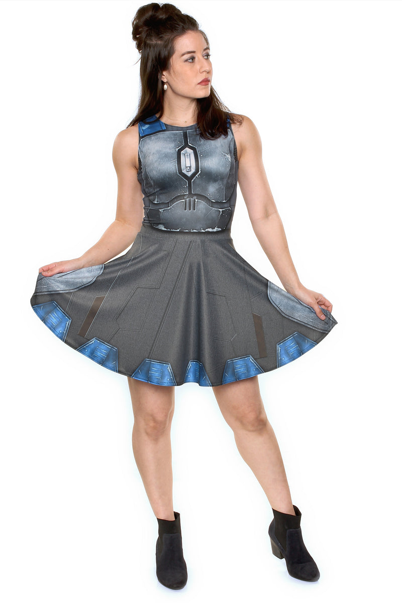 Nighthawk Grey A-Line Dress