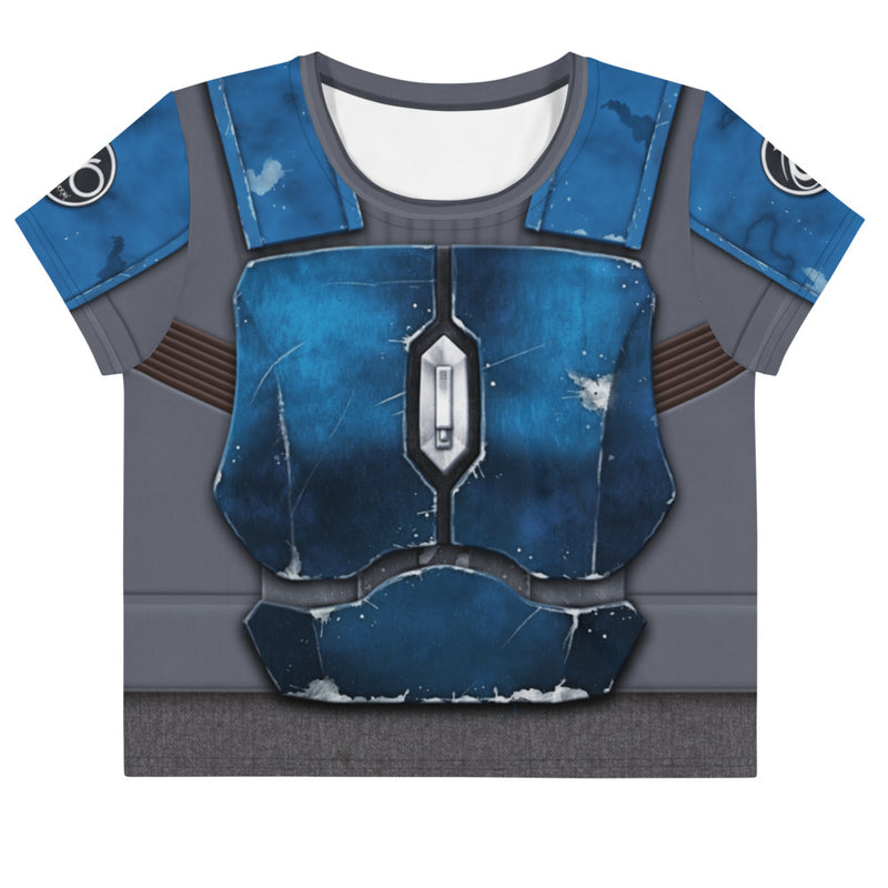 Nighthawk Blue Loose Crop Top