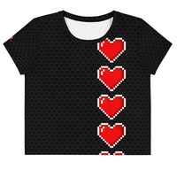 Loaded Hearts Loose Crop Top